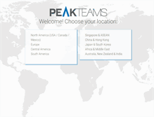 Tablet Screenshot of peakteams.com